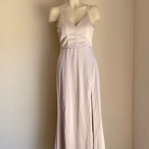 Dusty pink evening maxi dress size 9 — NWT $139